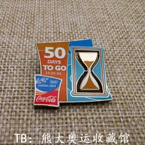  Athens Olympic Games bottle cap badge Athens Olympic Games Combination of ancient Greek culture and Coca-Cola badge