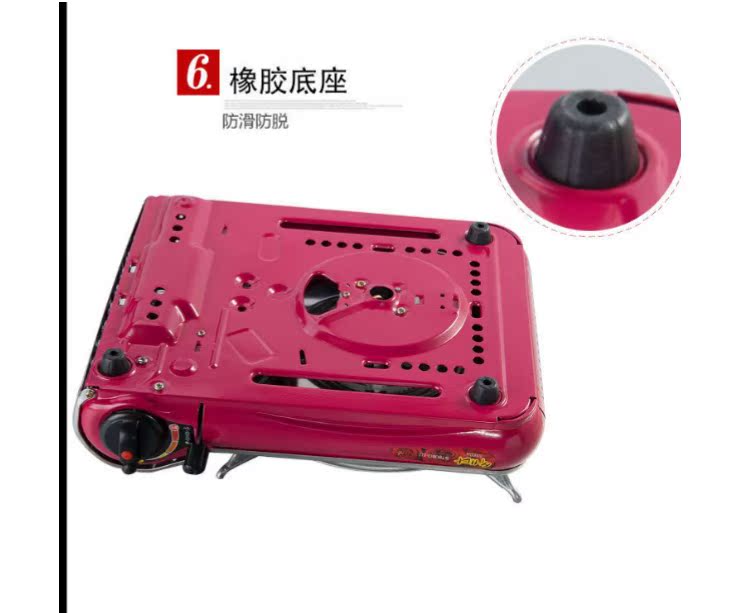 Bếp gas di động Hàn Quốc bếp nướng gió di động bếp ngoài trời cắm trại dã ngoại thẻ bếp gas ST-808 - Bếp lò / bộ đồ ăn / đồ nướng dã ngoại bếp cồn nấu lẩu