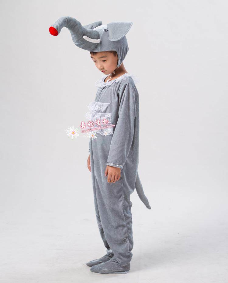 儿童动物服演出表演服装大象幼儿园元旦舞台演出亲子连体衣服大象