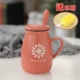 Cốc gốm sáng tạo dễ thương cốc hoài cổ có nắp muỗng cá tính cốc nước cốc cà phê cốc đôi tùy chỉnh chai đựng nước thủy tinh