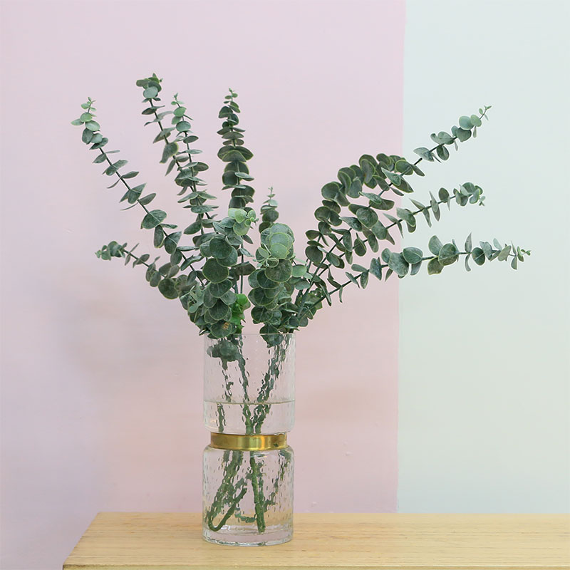 Nordic Round Leaf Yougali Simulation Flower Feel Simulation Plastic Flower Fake Flower Table Flower Pendulum Flowers With Galet Leaf Decoration