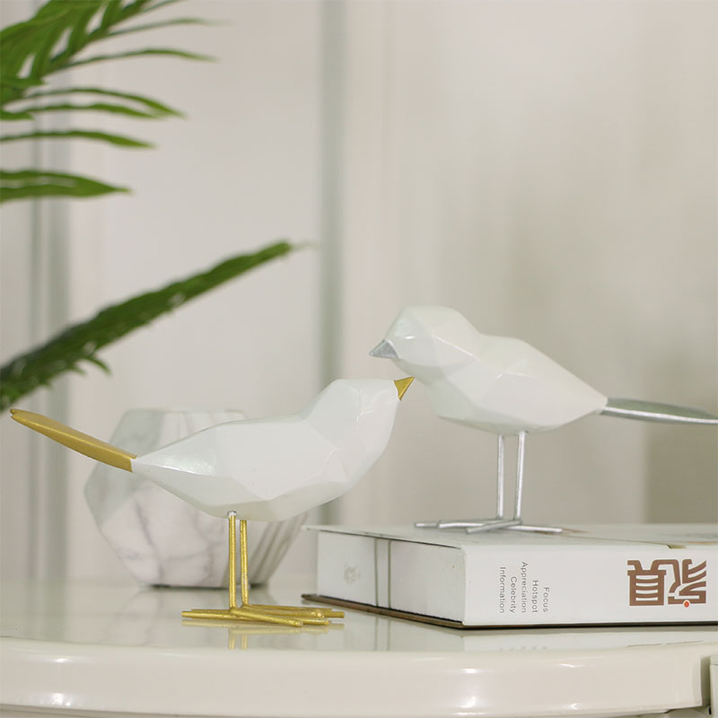 Frankfurt Ambience Nordic Style Geometric Small Bird Swing Piece Decorative room Trinket New Wedding Gifts