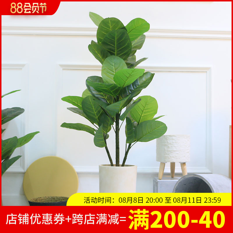 High quality simulation plant oak pot plant plant plant plant in northern Europe indoor living room green minimal creative fake green plant decoration decoration decoration