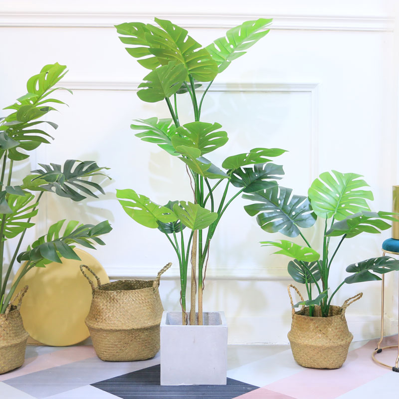 Nordic Emulation Tortoise Back Leaf Potted Room Indoor Fake Bamboo Plant Pendulum Piece Creativity Green Planting Mall Floor Decoration Tree