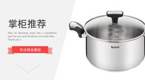 South Korea imported French induction cooker Tefal Tefal soup pot double handle soup pot stainless steel gas