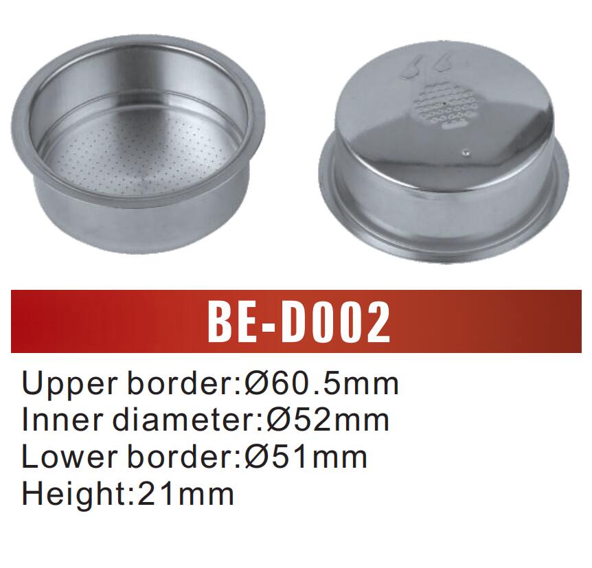 Tankhun Original Fitted Coffee Machine Accessories Filter filter Coffee powder Box steel powder tank 2 people Pressurized Bowl