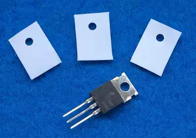 Thermal insulating soft silicon film (soft thermal gasket) suitable for TO-220 packaging