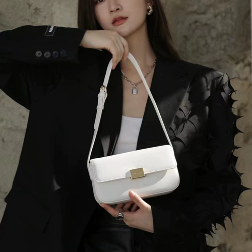 Кожаная сумка подмышку, сумка на одно плечо, коллекция 2023, из натуральной кожи