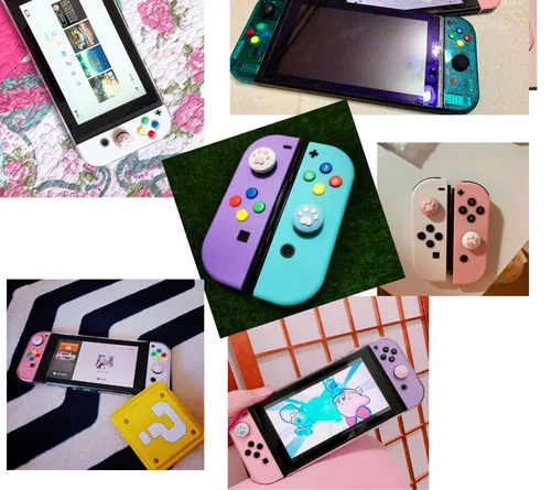 Хост переключения модифицируйте ручку розового белого joycon, чтобы изменить цветную раму экрана с заменой оболочки.