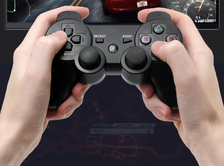 Ps3 xử lý rung đôi máy tính PC xử lý Bộ điều khiển không dây USB Bộ điều khiển trò chơi 360 máy tính PS3steam tay cầm chơi game free fire