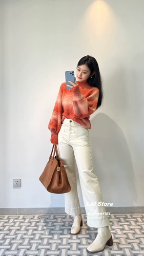 Пополнение в июне [домашнее место] Sessun Retro Pocket Wide -Leg Jeans Seakey o