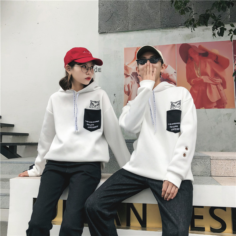 Áo len gió đại học 2018 áo len mới mùa thu và mùa đông áo len cổ tròn phiên bản Hàn Quốc của áo len nam và nữ sinh viên áo khoác đôi đẹp