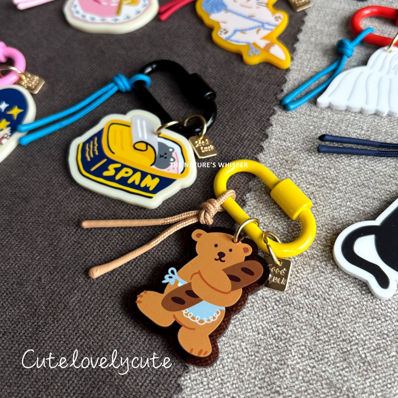 Original Design ins Acrylic Keychain Bag Pendant European and American Illustration Keychain High-End Gift