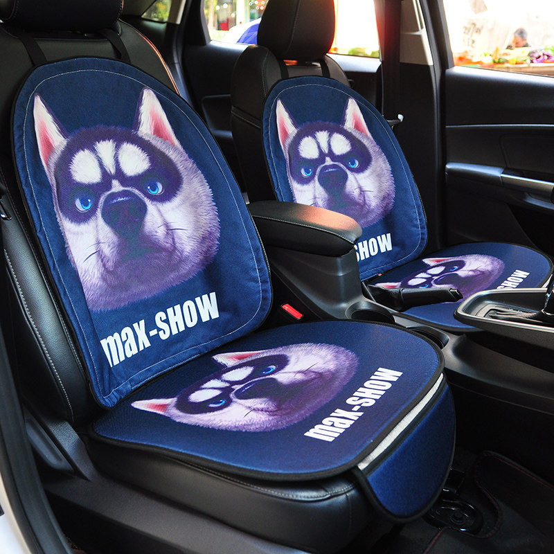 Car seat cushion cute cartoon goddess single-piece seat cushion four seasons universal seat car cushion fart pad car 7-piece set