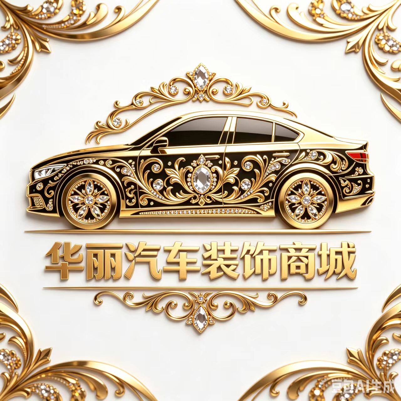 华丽汽车装饰商城的LOGO