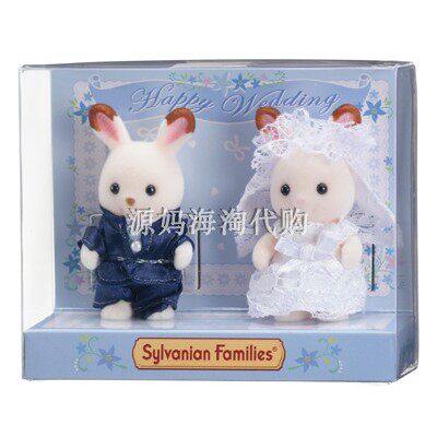 Members Enjoy Japanese Sylvanian Families Forest Family Wedding Dress Bunny