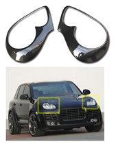 Porsche Cayenne 955 Carbon fiber lamp brow lampshade light frame a pair of big stickup decorations 04-07