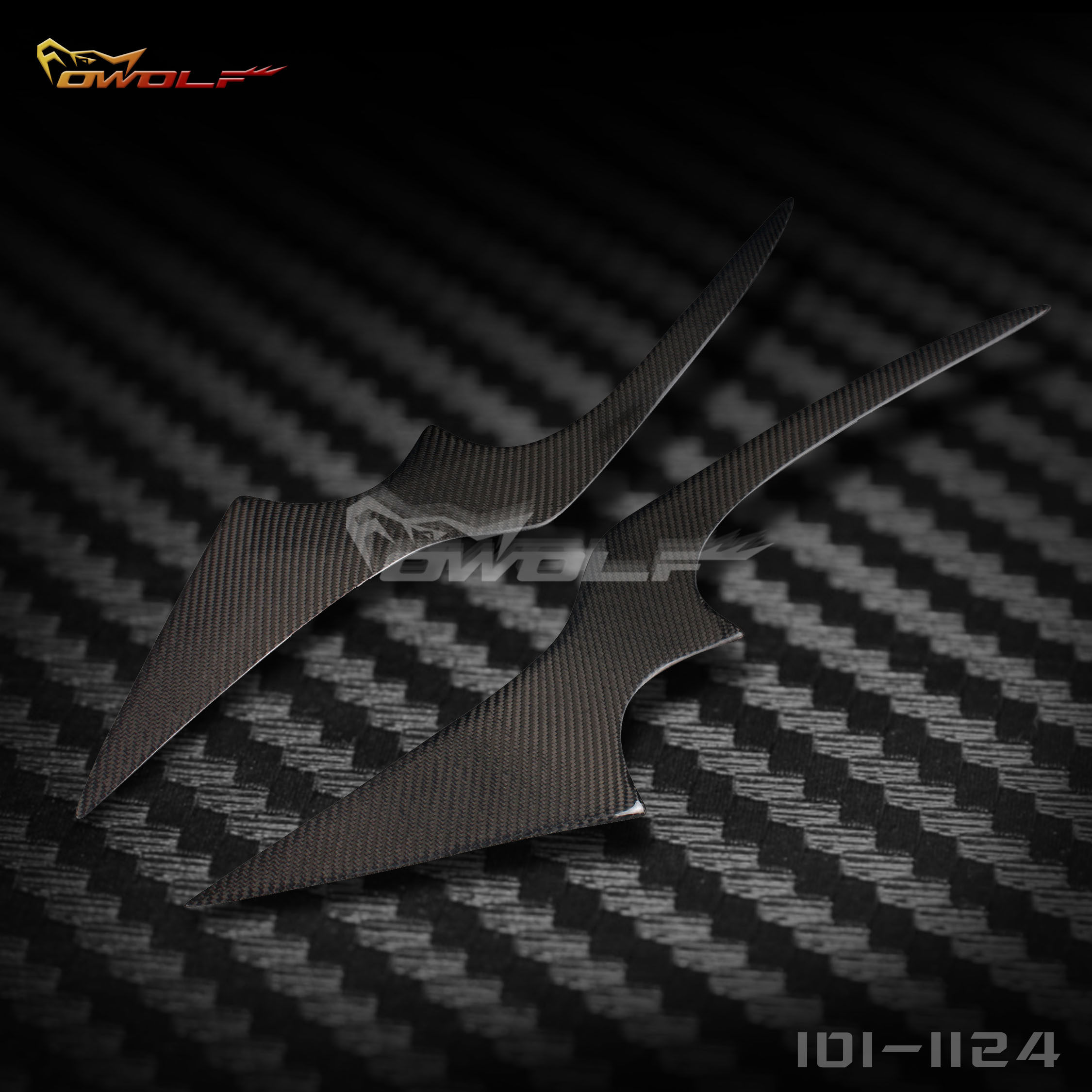 09 Fox Carbon Fiber Light Brow Fox Light Eyebrow Retrofit Special Pair-Taobao