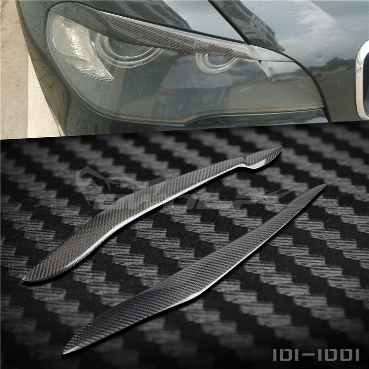 Hot selling BMW BMWX5 Carbon fiber light eyebrow E70 Carbon slim lamp eyebrow Living room lamp decoration special 1 pair of dress
