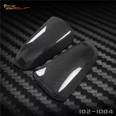 BMW X5 X6 E70 E71 modified carbon fiber rear lens cover mirror shell snap-on Adhesive Type
