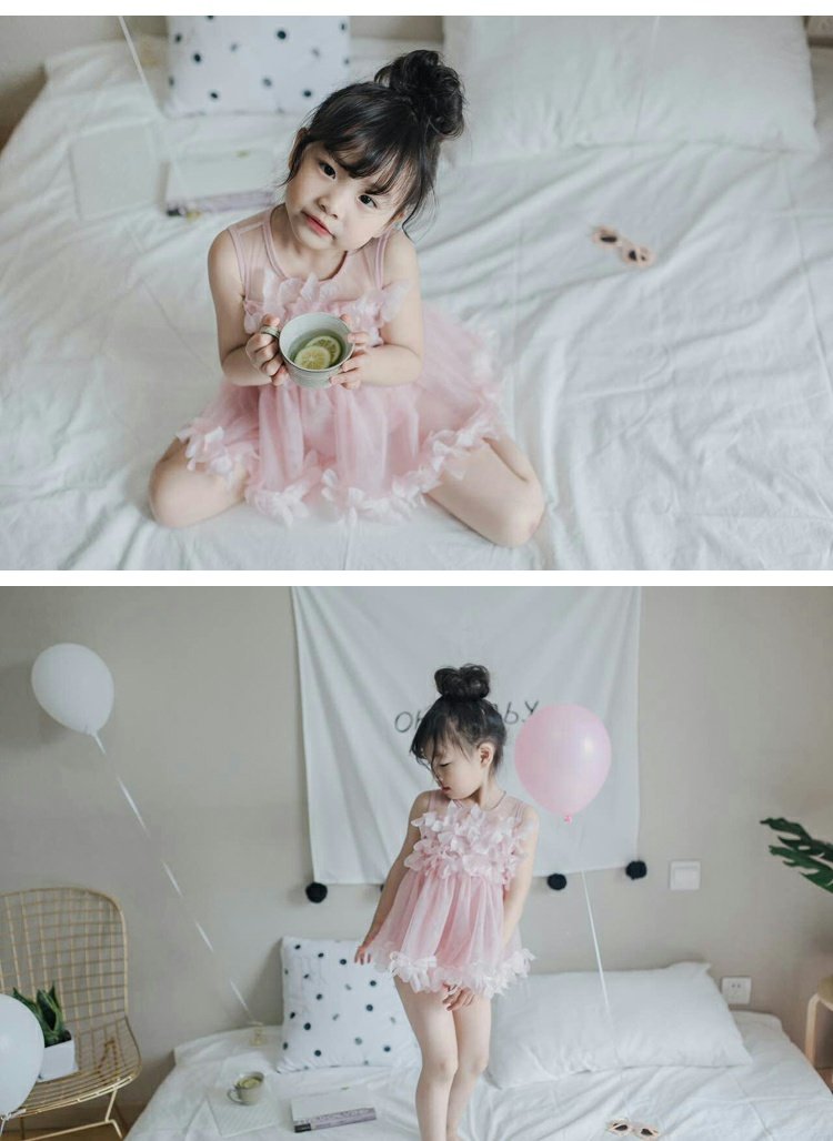 Áo tắm cho nữ lớn trẻ em Bộ đồ công chúa bảo thủ liền kề bikini Quần áo chống nắng cho bé gái Hàn Quốc đồ bơi trẻ em Disney