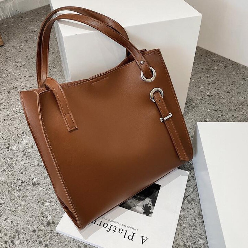 French drco counter high-quality leather bag women's fashion all-match shoulder bag large-capacity commuter tote bag