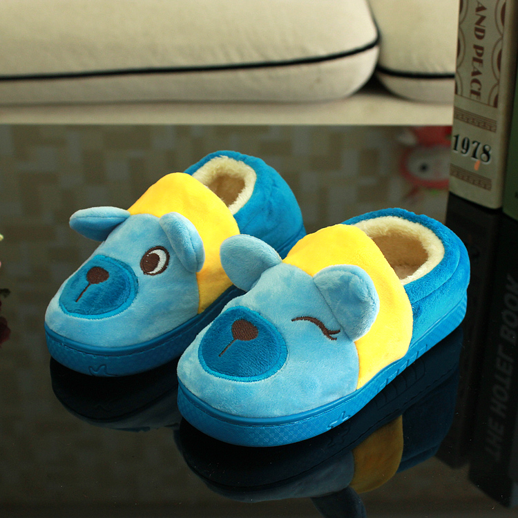Chaussons enfants en suède pour hiver - semelle tendon - Ref 1006247 Image 12