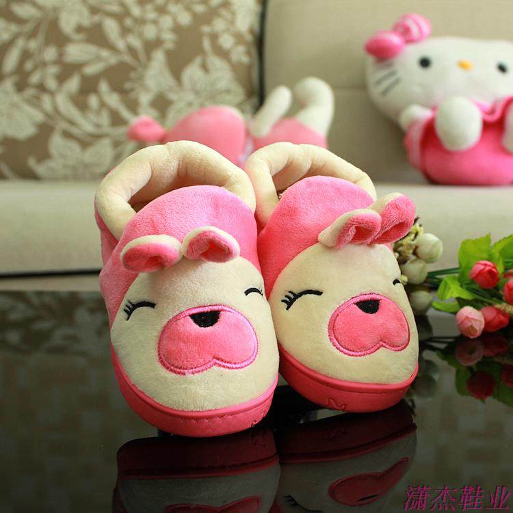 Pantoufles enfants en suède pour hiver - semelle caoutchouc - Ref 1032380 Image 24