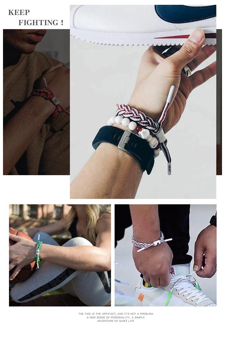 Bóng rổ cá tính vòng tay ren Kobe James vòng đeo tay Durant cổ tay ban nhạc dây hipster đồ trang sức vòng cẩm thạch bọc vàng