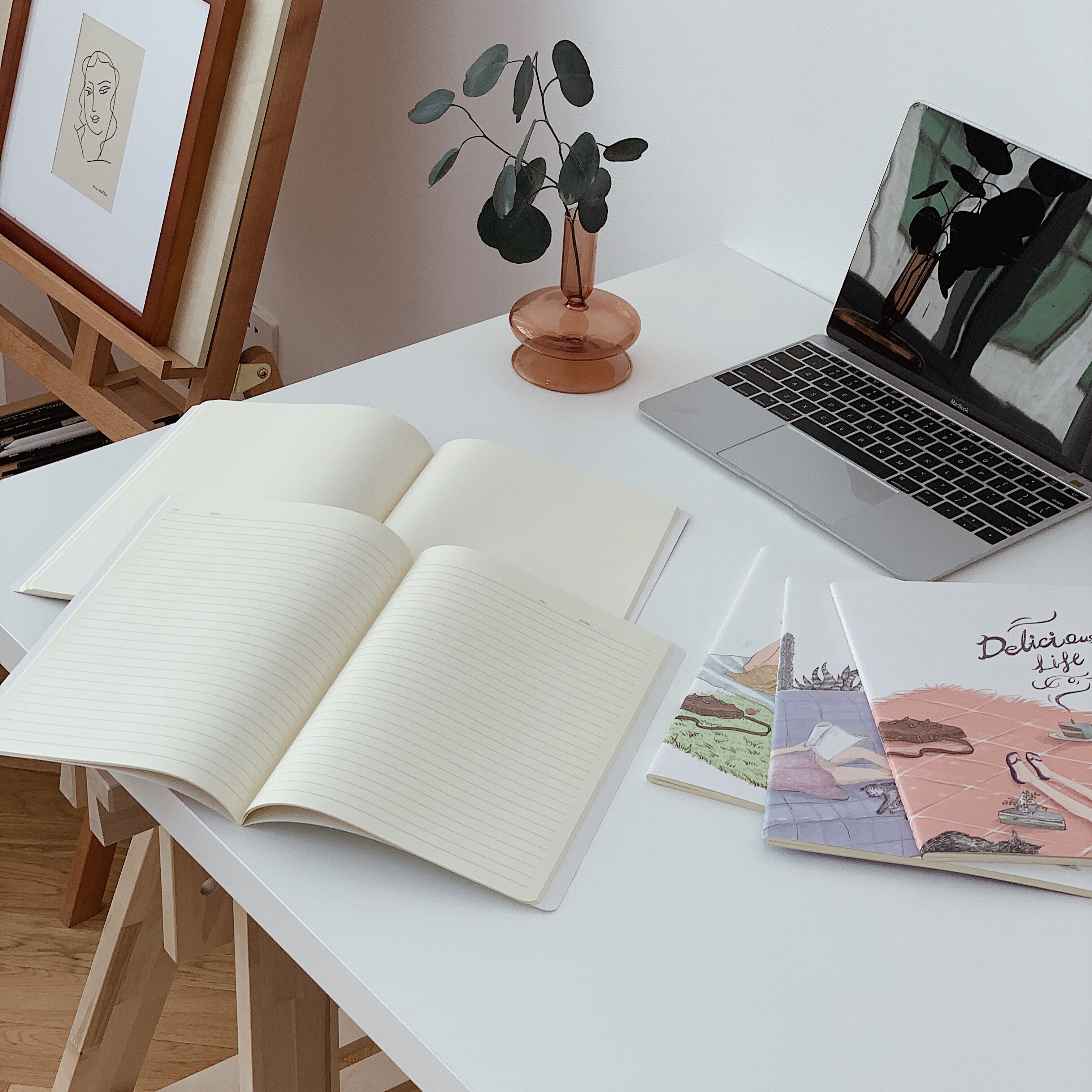 Domestic good quality art and art pattern notebook (no refund) 0 2kg