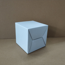 White box carton packaging three-layer corrugated single-sided white box custom-made 12*12*12CM