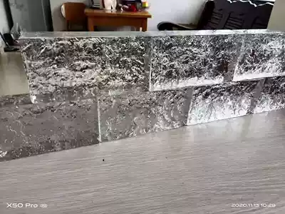 Solid long glass brick Hot melt brick Crystal brick Partition entrance art glass