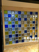 Ultra-white-in-brick partition Xuanguan ultra-permeable crystal square brick toilet partition large from superior