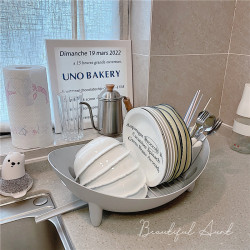 * Beautiful little aunt* Simple bowl shelf drain basket, house kitchen table storage basket placed dishes and chopsticks