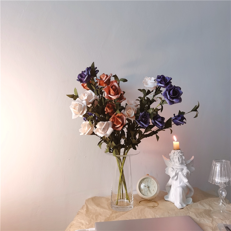 *Pretty Little Aunt * ins Han wind Swing Pat Emulation Rose Girl Gifts retro Home Decorative Rose Flowers