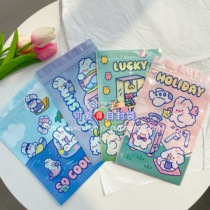 Creative cartoon ziplock bag cute cloud rabbit snack sealed bag girl heart biscuit candy gift packaging bag