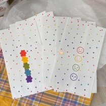 Rainbow bear polo spot paper storage bag cute girl medium packaging bag gift bag small jewelry bag packaging bag