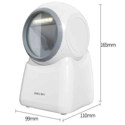 Deli 14960 Scanner One -Dimensional/QR -код экран экрана штрих -кодов Сканирование пистолета супермаркета