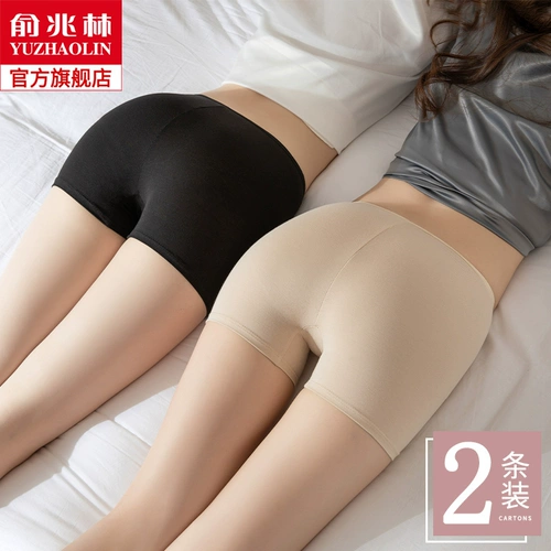 Шелковые безопасные тонкие штаны, защитное белье, белые шорты, большой размер