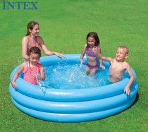 Original INTEX inflatable swimming pool ㊣ circular theater pool Children's marine ball pool Sandpiece fishing pond