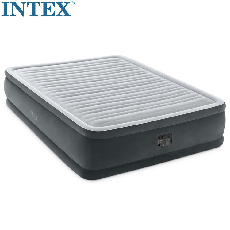 Original INTEX luxury double air mattress thickened line pull air mattress to send moisture-proof pad built-in electric pump
