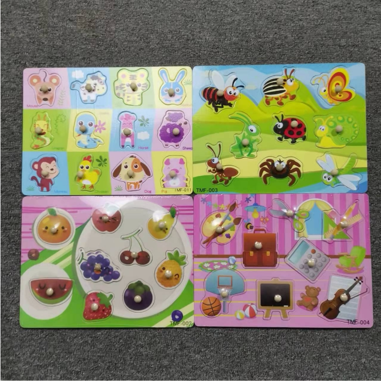 children's puzzle set of four