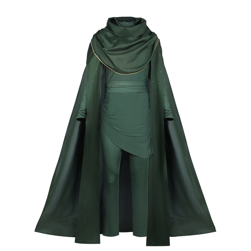 American Tv Series Loki Season 2 Cosplay Costume Loki Season 2 Green Cloak Full Set for Men