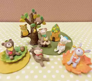 ZAKKA new resin cute ornaments autumn scenery series landscaping decoration shooting props