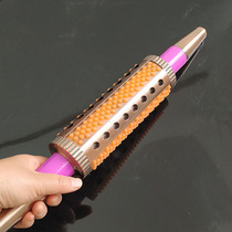Large extended moxibustion copper stick household hand-held bronze massage rolling large moxibustion box moxibustion