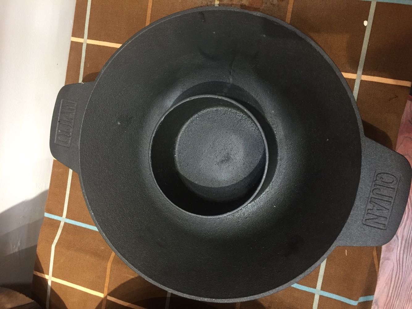 (Mother-child Hot Pot) Pure Iron Casting Manually Treated No Coating No Rust 36cm Shabu-shabu Hot Pot Does Not Pick Fire