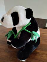 (Export inventory) Panda doll holding bamboo 30CM high and 30CM wide