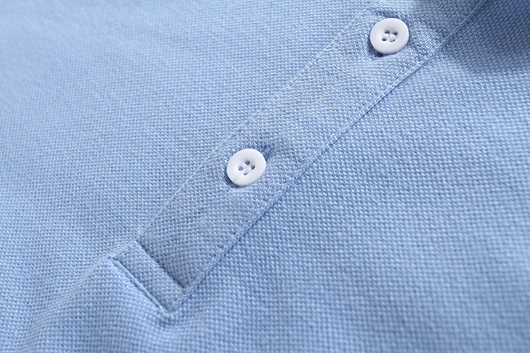 Đồng bộ mới 2019 hè nam áo thun ngắn tay cotton co giãn nam màu trơn áo thun ngắn tay R045 - Polo t shirt golf