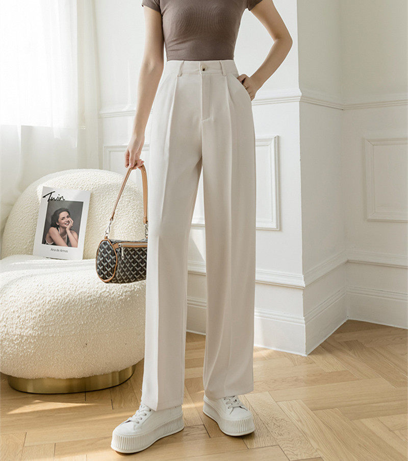 Brother's new high-end women's clothing brand Summer 2022 Women's slim fit Casual Wide Pants Lady Suit Pants
