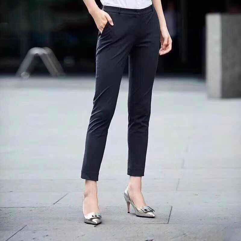 Gothic new ladies pants 2022 spring 90% pencil pants slim fit smokepants casual pants face mask pants